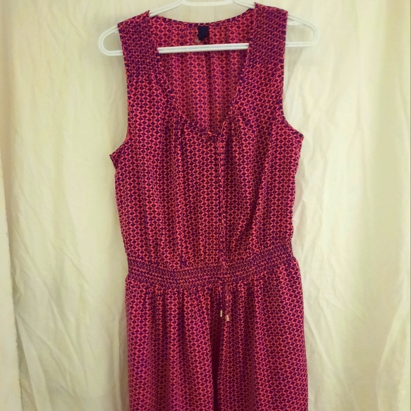 Lightweight Gap dress, SZ Lg, pink and navy blue. - Picture 1 of 3